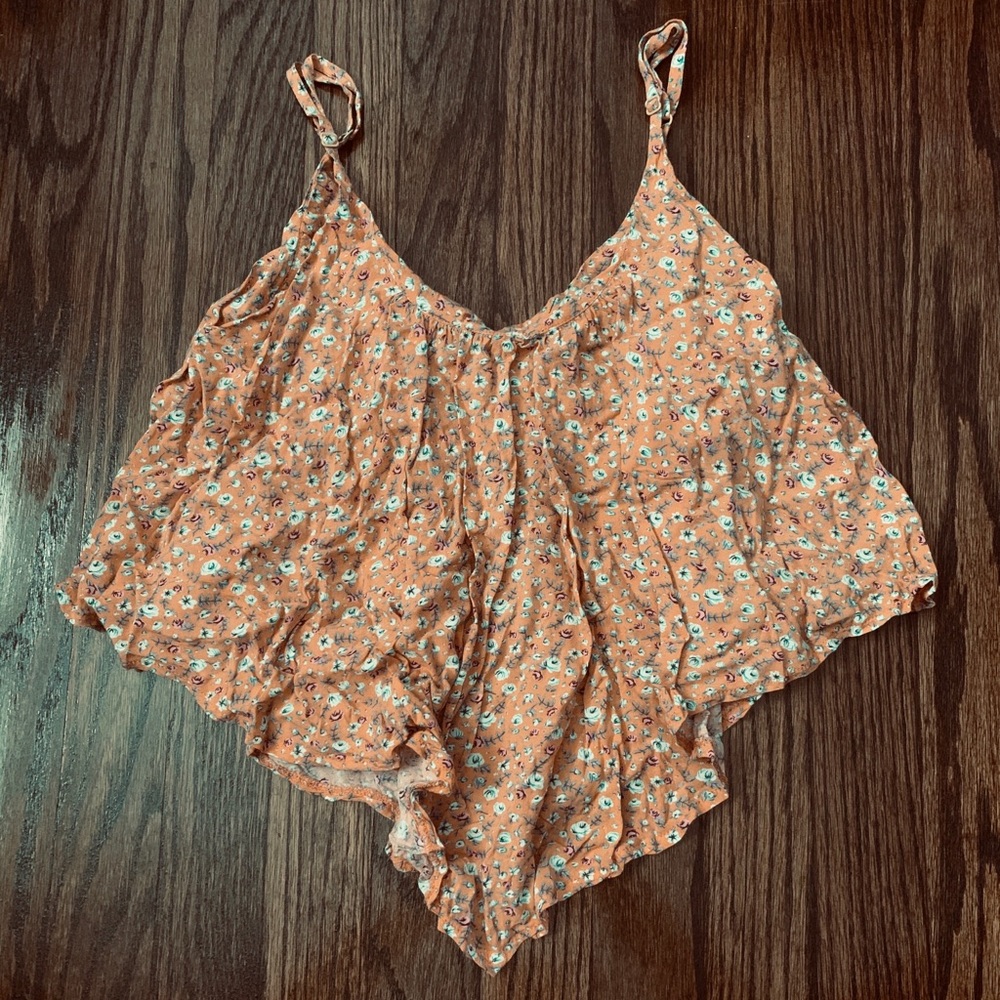 Floral cropped blouse